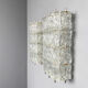 Pair of frosted glass wall sconces by Barovier & Toso, Italy, 1960s