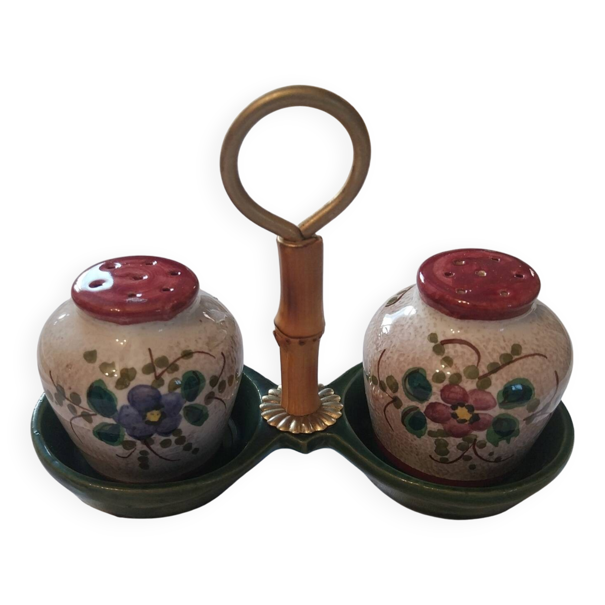Vintage ceramic salt and pepper shaker set