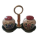 Vintage ceramic salt and pepper shaker set