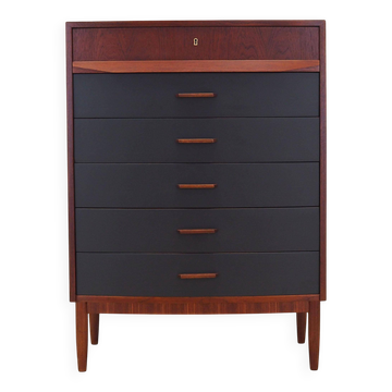 Teak chest of drawers, Danish design, 1970s, production: Denmark