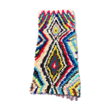 Azilal vintage wool and handmade cotton rug 75x180 cm