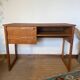 Vintage desk sled legs oak veneer