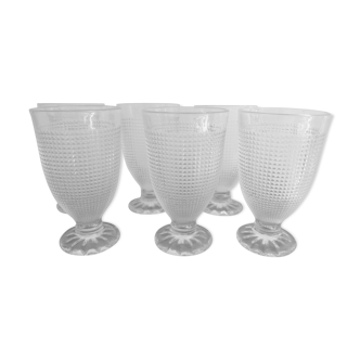 Lot of 6 vintage walking glasses