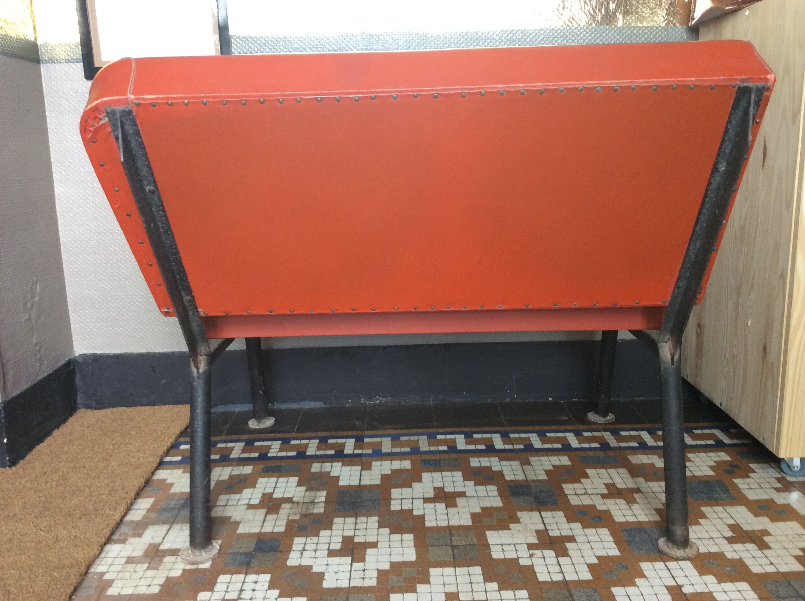 Vintage bus seat