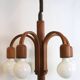 Deens design teak Domus hanglamp