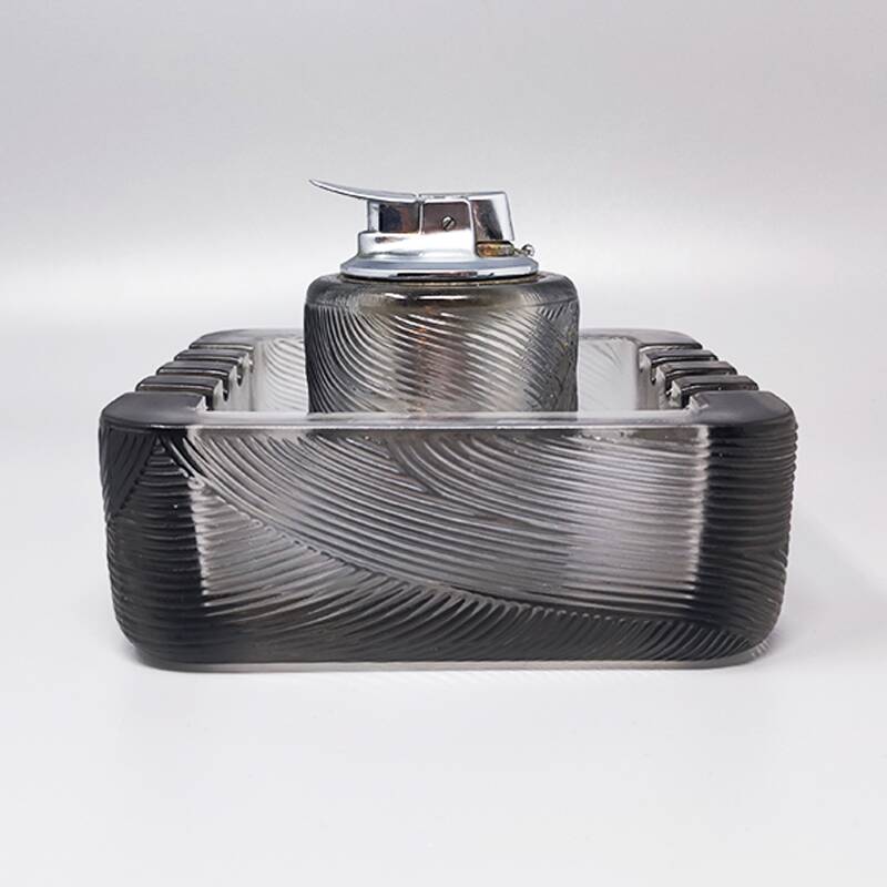 1970s Gorgeous Smoking Set by Sergio Asti for Arnolfo di Cambio. Made in Italy