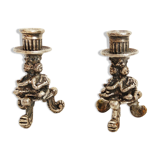 Old metal candlestick