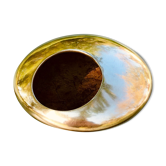 Brass pebble ashtray