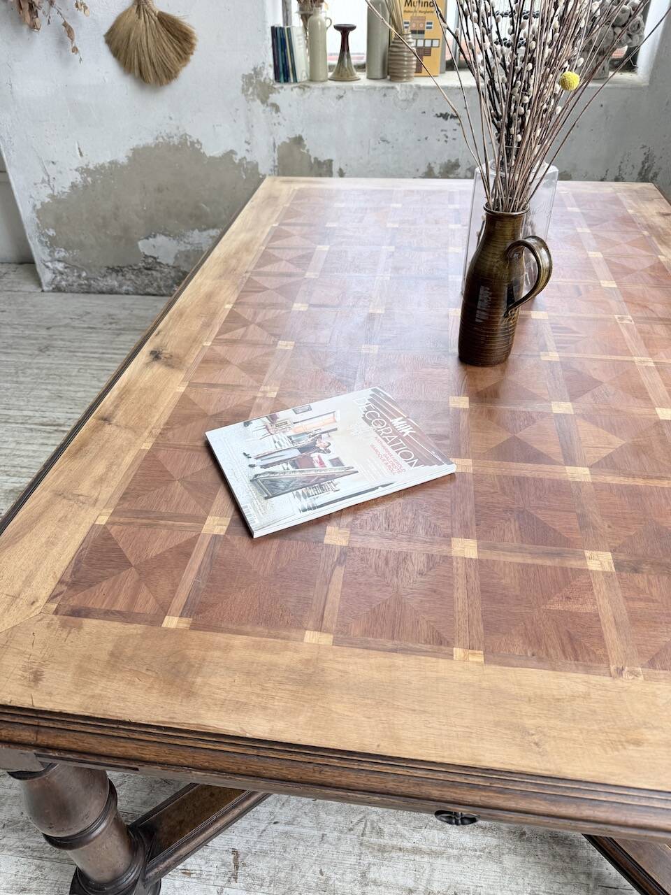 Oak table in Louis XIV style 1900