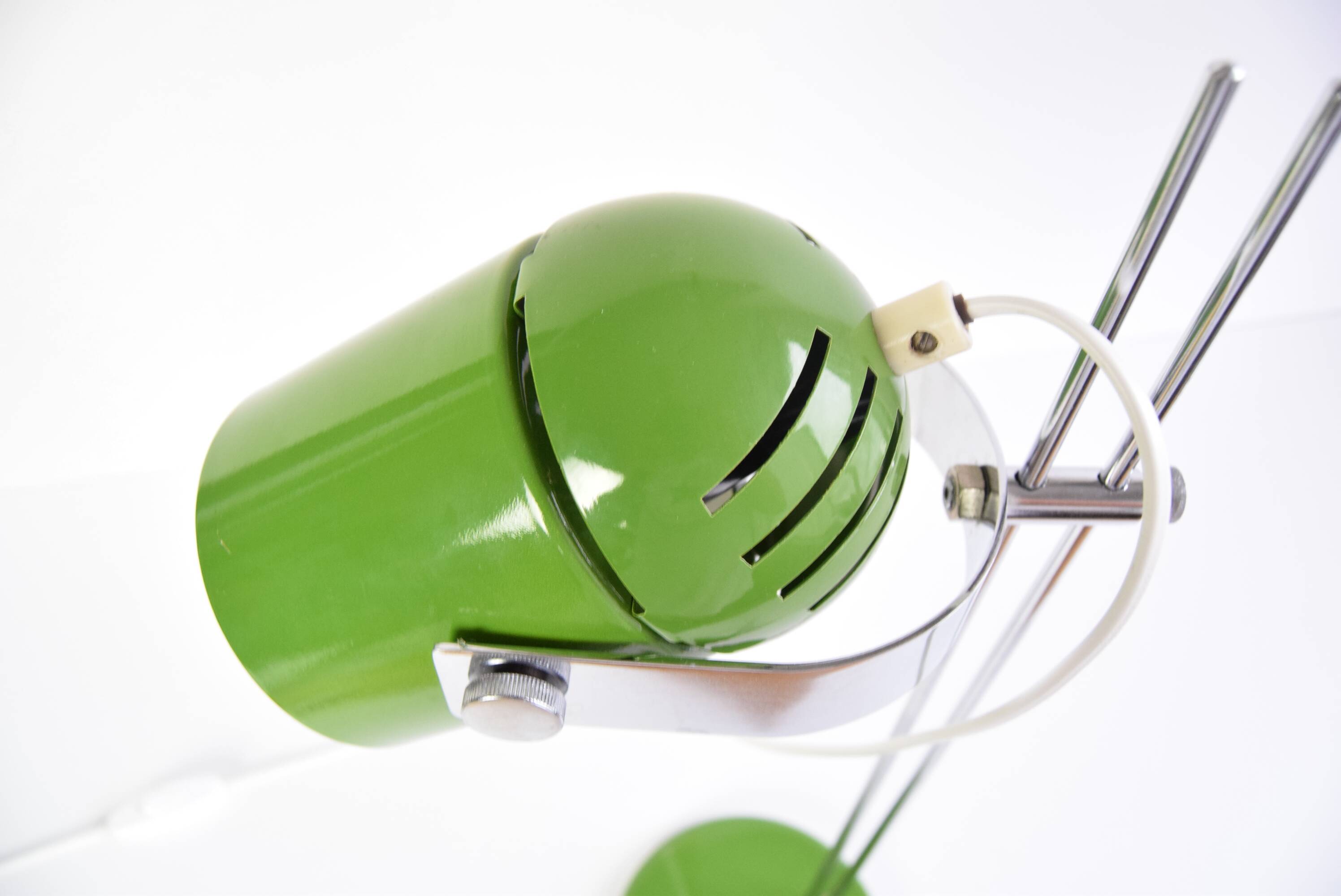 Green Table Lamp Combi Lux by Stanislav Indra, Czechoslovakia, 1970's.