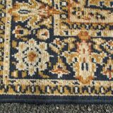 Mechanical blue rug: 178 x 127 cm