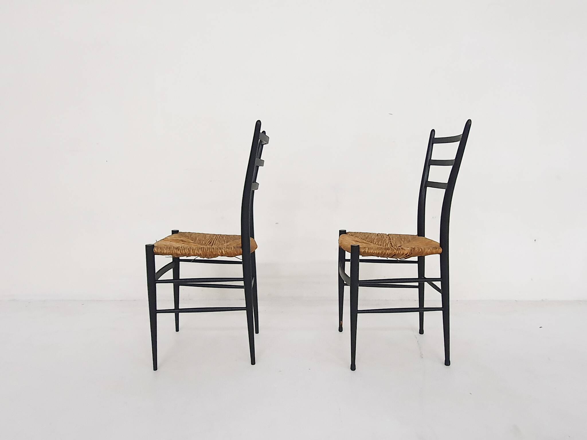 Set of 2 Chiavari Spinetto chairs, Italy 1960's