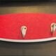 Asymmetrical coat rack of the 60s in formica