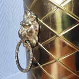 Vintage brass umbrella stand