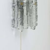 Frosted glass wall light mid-century by J.T. Kalmar Soria, Austria, 1970s