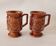 Pair of Vintage 1970s Footed Ceramic Mugs – Retro British Pottery Style