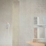 Carlo GUARIENTI: Interior Scene, Signed Heliogravure