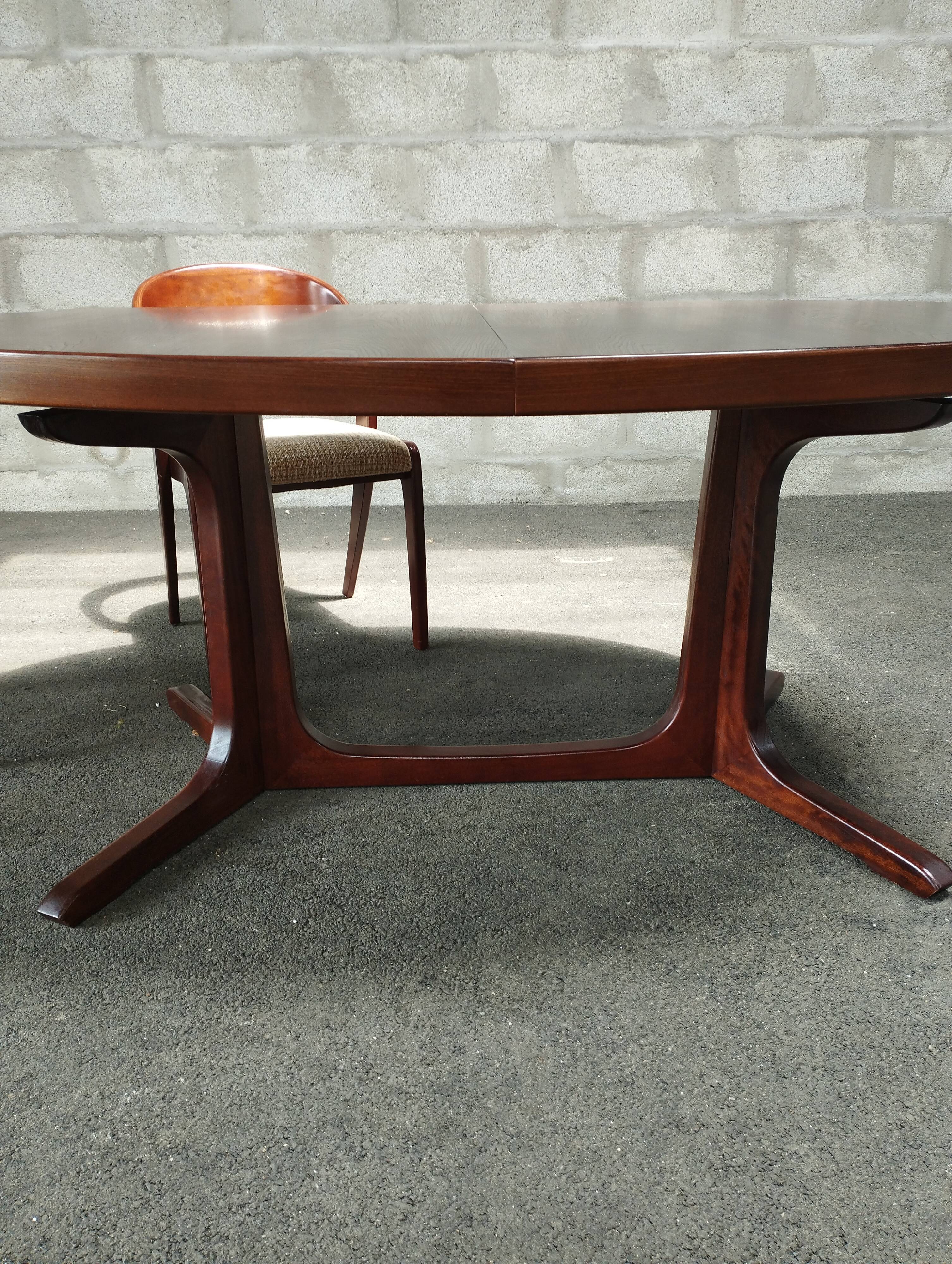 Vintage teak table and chairs set