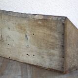 Wooden storage bin, vintage storage furniture, tool storage