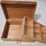 Light wood box, 1960s