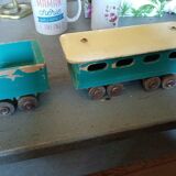 Old wooden SNCF train