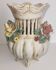 Ancient ceramic pot-pourri vase with relief floral decoration.