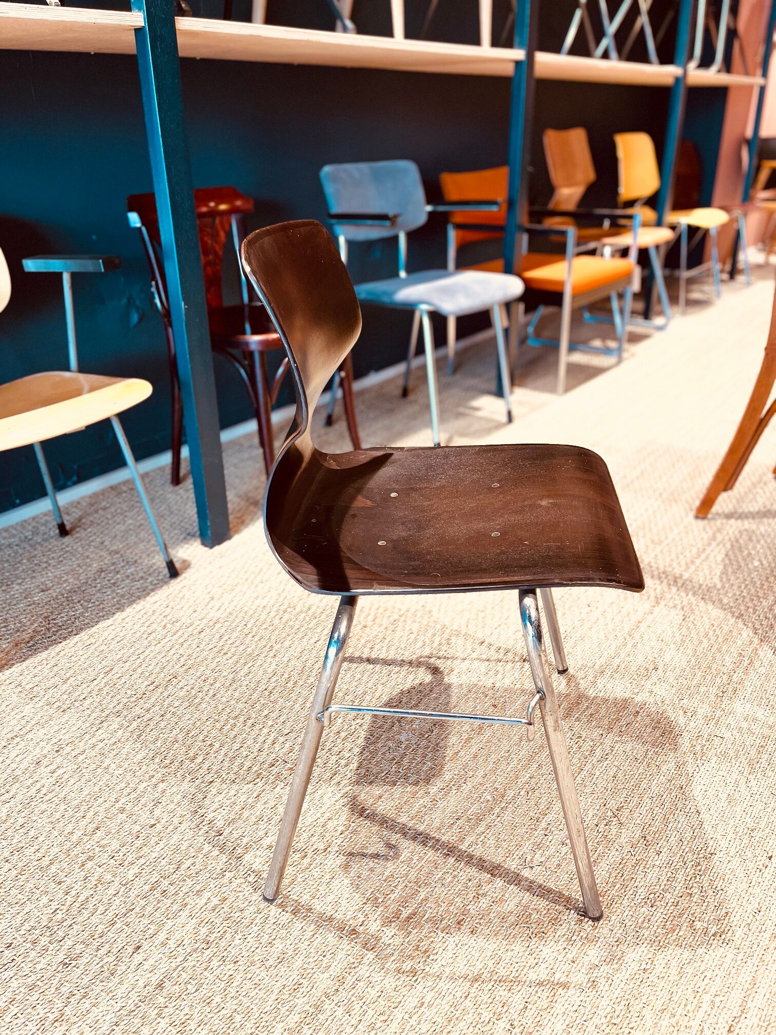 Set of 14 ebony Flötotto chairs