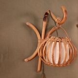 Pair Rotin Murale wall light