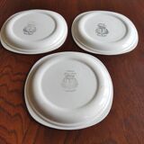 3 assiettes "Monaco" Salins