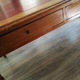 Wood and leather minister's desk