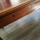 Wood and leather minister's desk