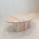 Italian marble oval coffee table, 1970's