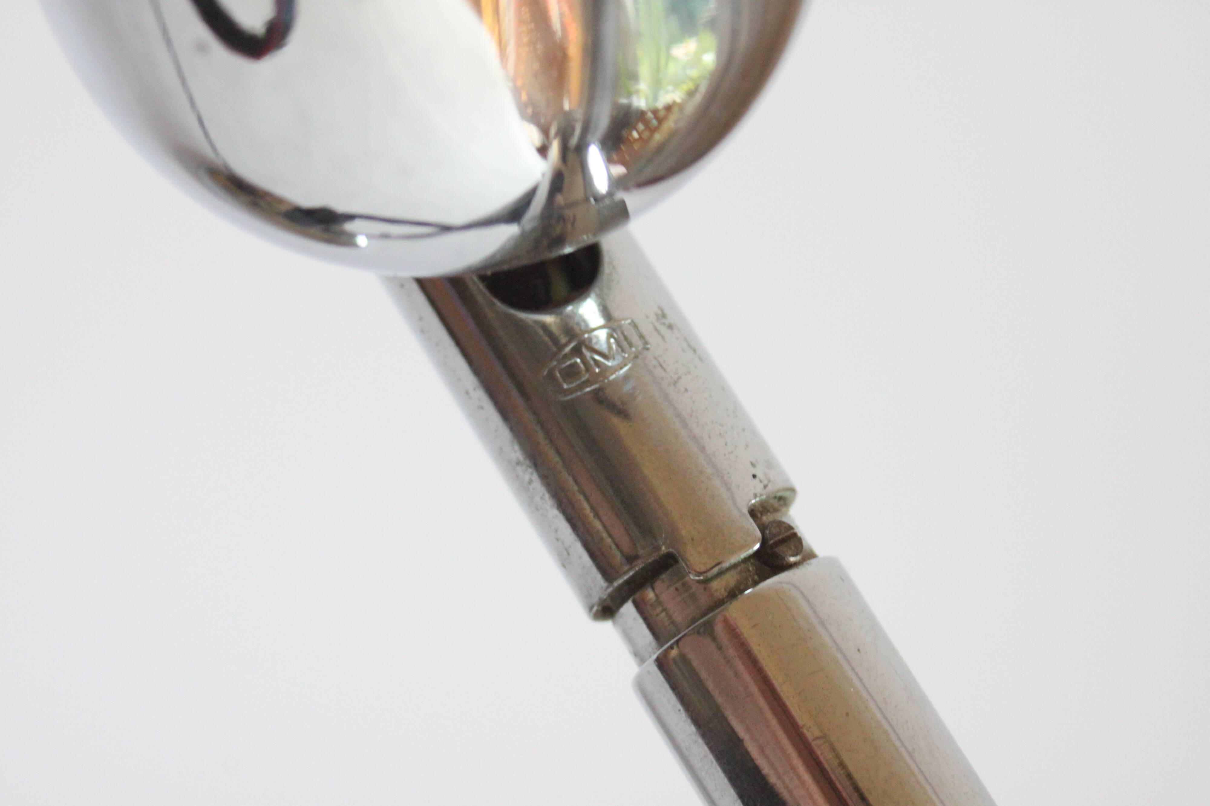 Lampe de bureau chromée par OMI, années 1960