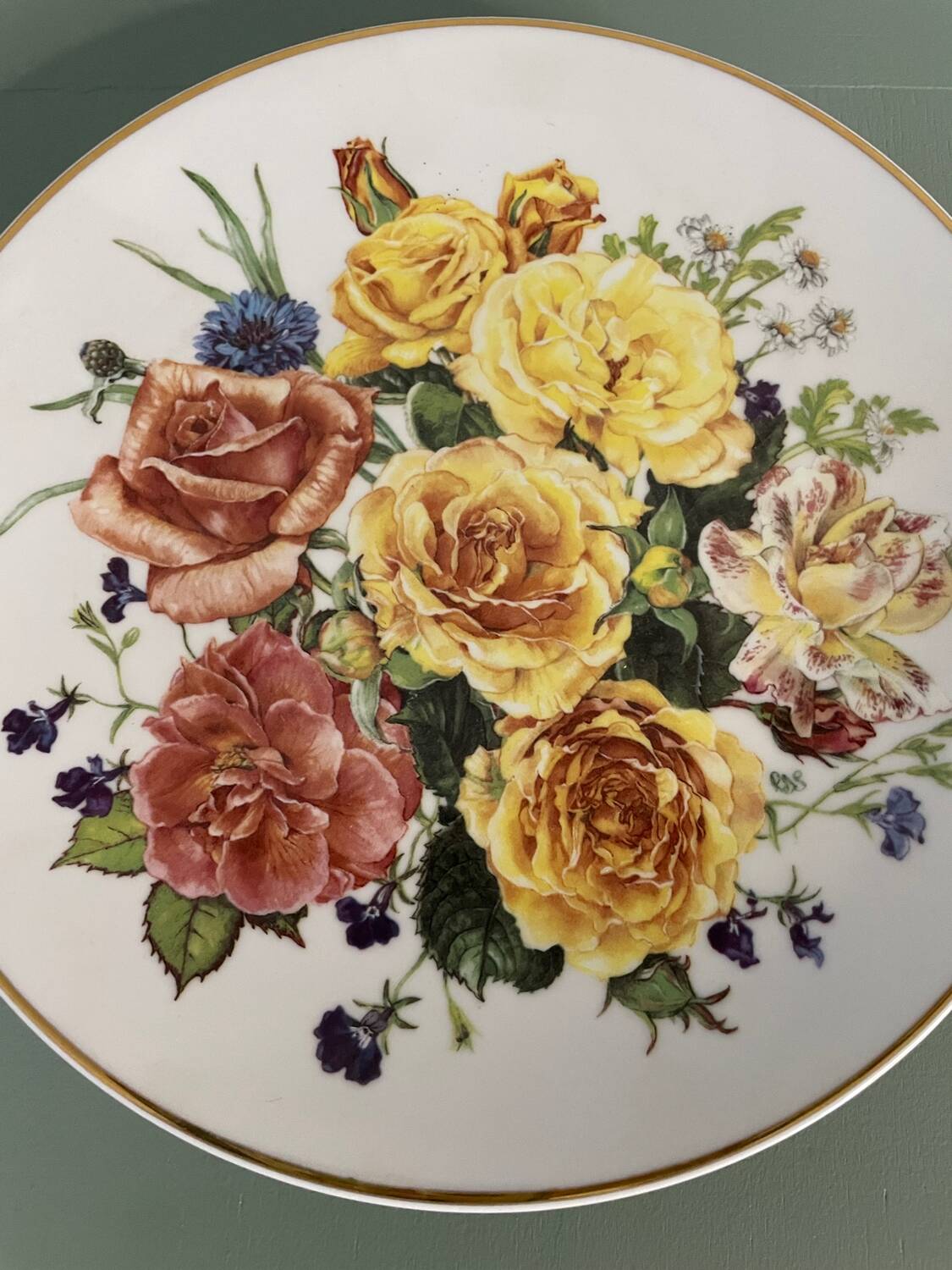 Franklin Mint plate, porcelain, Radiant Sunrise