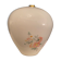 Balladeuse verre blanc motifs petites fleurs roses et feuillage vert
