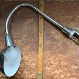 Old architect's lamp in chrome metal induction lighting vintage workshop in working order