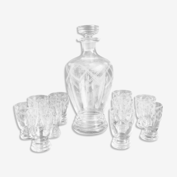 Carafe and glasses