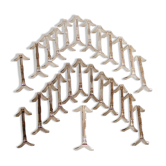 Series of 24 knife holder silver metal ercuis
