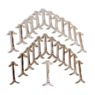 Series of 24 knife holder silver metal ercuis