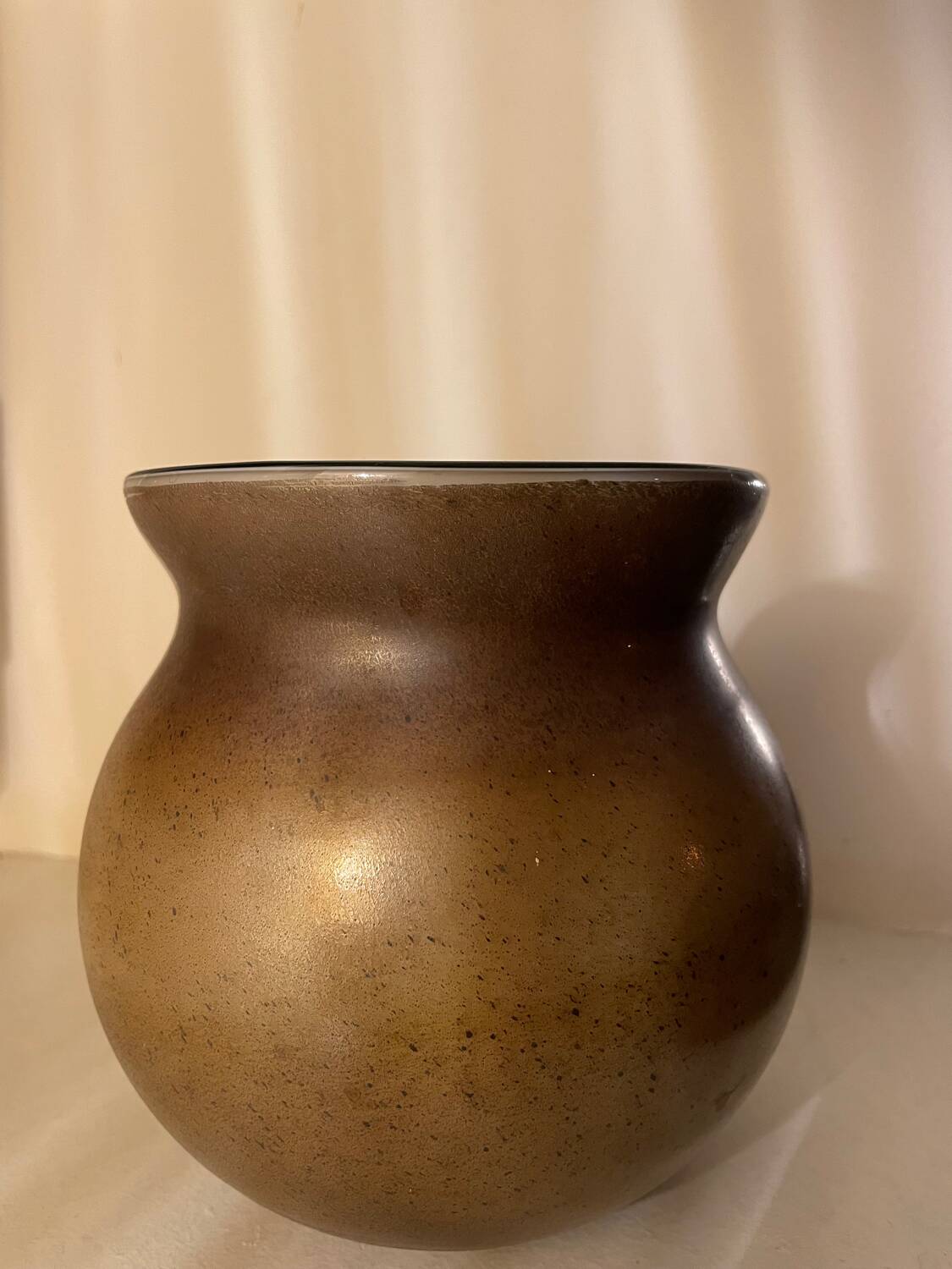 Bi-concept design glass paste vase