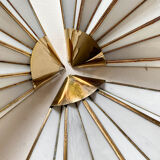 Glass paste fan wall lamp