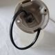 Art deco wall lamp in porcelain and glass