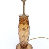 Murano glass lamp with gold glitter