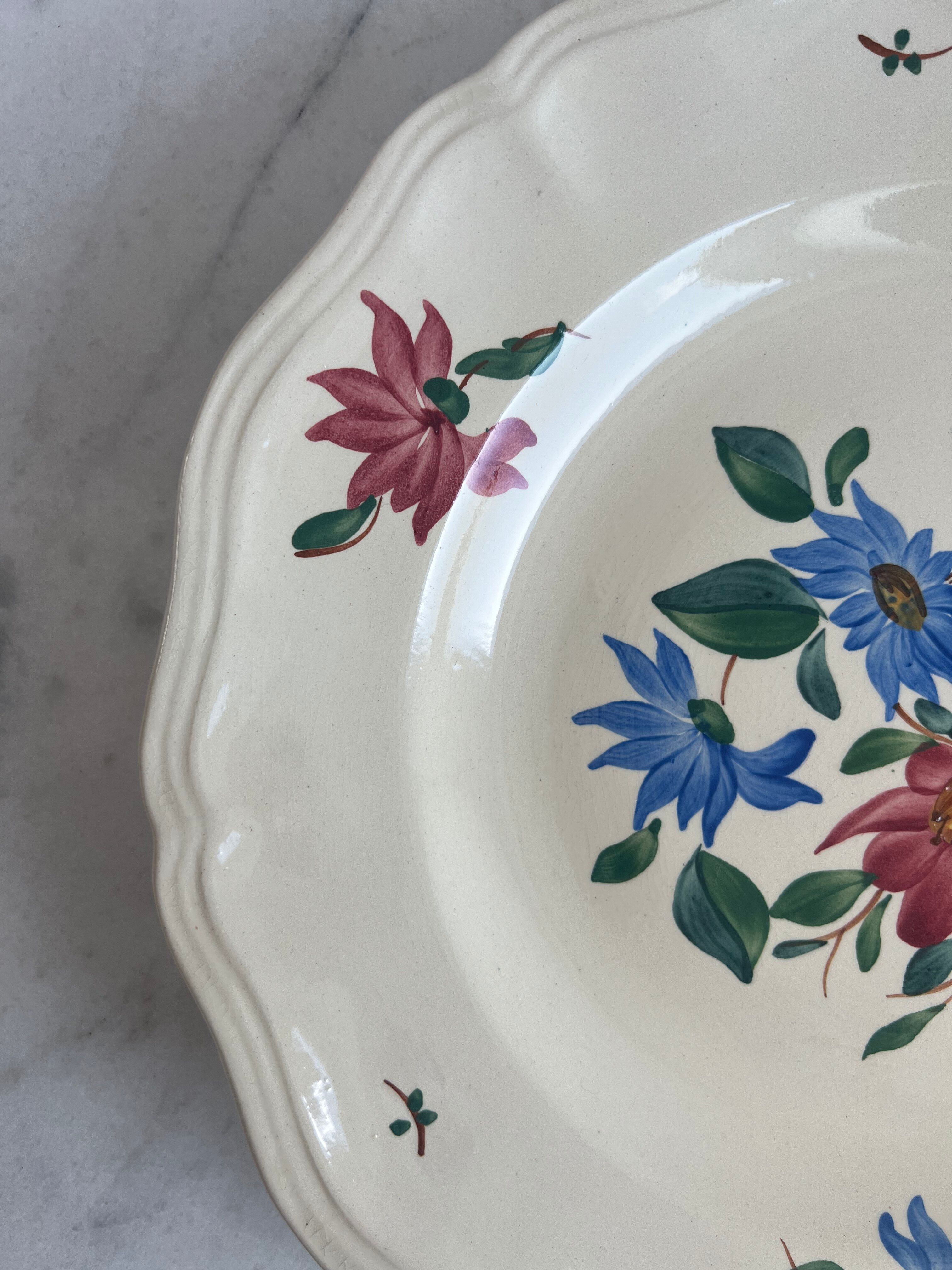Plat de présentation, compotier Sarreguemines