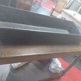 Rectangular cast iron tray