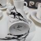 Vintage coffee service by Pierre Cardin in Limoges porcelain – 5 cups –