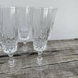 6 crystal champagne flutes