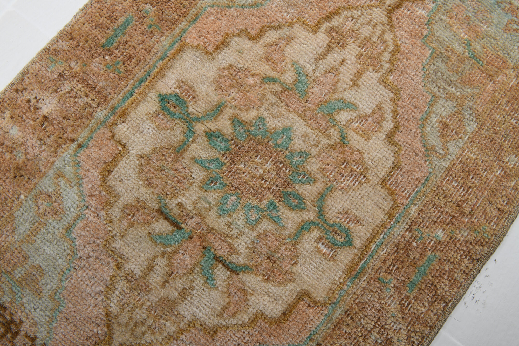 2x3 floral turkish vintage rug,2x3 doormat,95x45 cm,3.1x1.6 ft