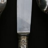 Empire style housewife in silver metal