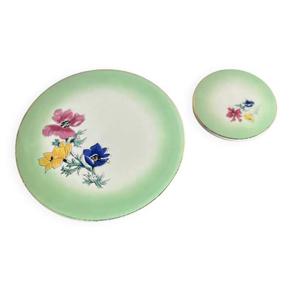 Set dessous de plat et de bouteille Sarreguemines — Beyit